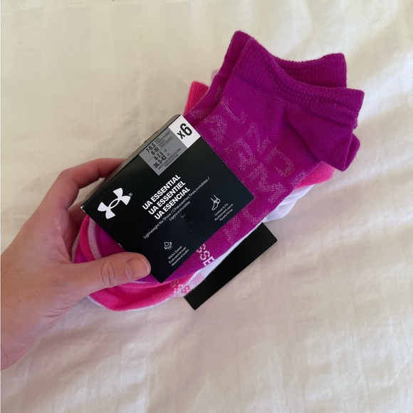 Under Armour Pink & Purple Socks - NWT! - Picture 1 of 3